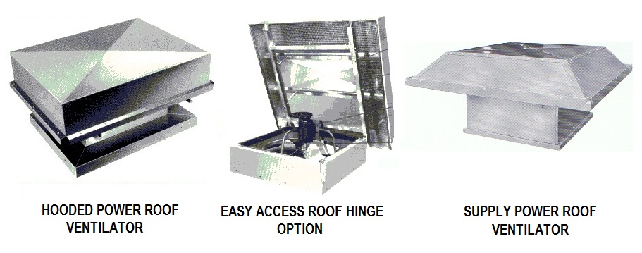 Canadian Blower hooded roof supply ventilator